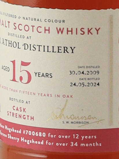 AD Rattray Blair Athol 15 Year Old 2009