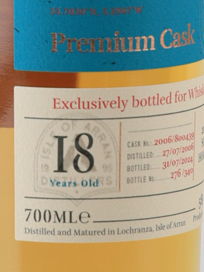 Arran 18 Year Old 2006 Sherry Hogshead