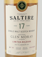 Load image into Gallery viewer, Saltire Rare Malt Glen Moray 17 Year Old 2007