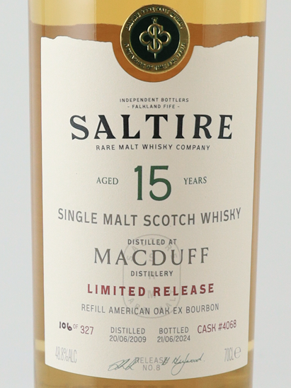 Saltire Rare Malt Macduff 15 Year Old 2009