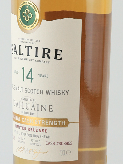 Saltire Rare Malt Dailuaine 14 Year Old 2010