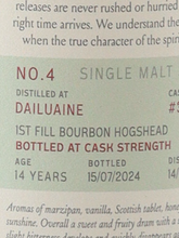 Load image into Gallery viewer, Saltire Rare Malt Dailuaine 14 Year Old 2010