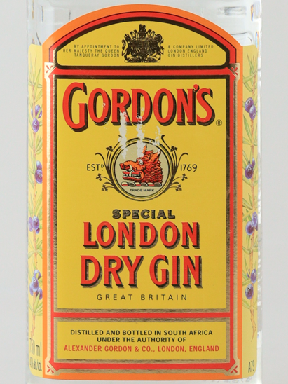 Gordon London Dry Gin Old Label