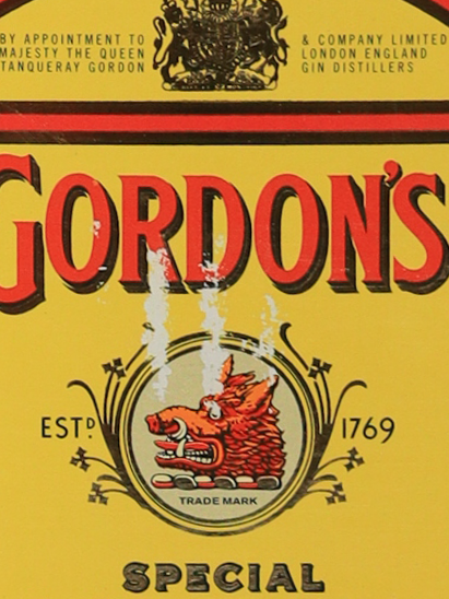 Gordon London Dry Gin Old Label