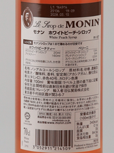 Load image into Gallery viewer, Monin White Peach Syrup 700ml