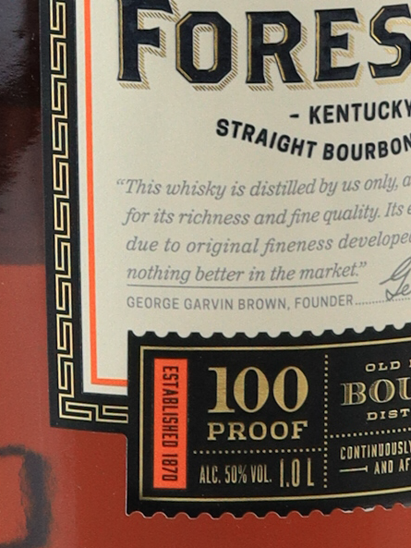 Old Forester 100 Proof 1L