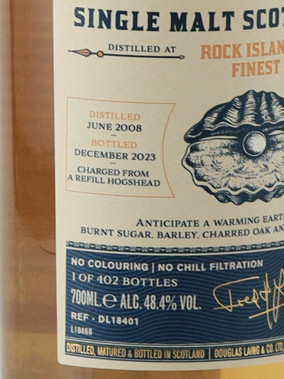 Old Particular Rock Island's Finest 15 Year Old 2008