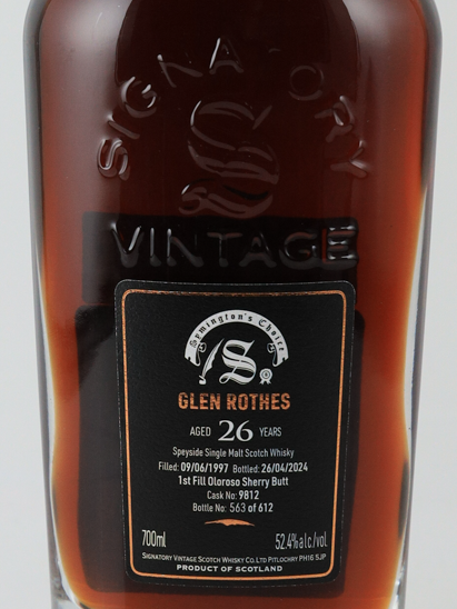 Signatory Glenrothes 26 years 1997 52.4%