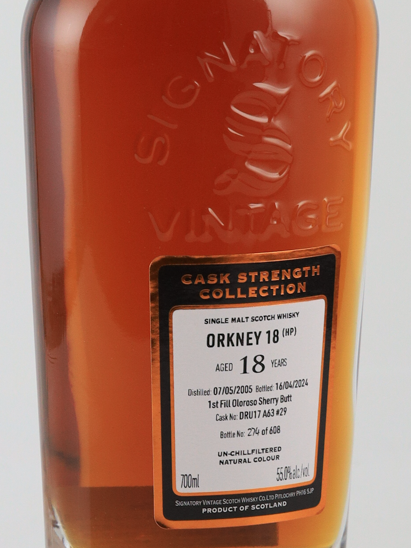 Signatory Orkney 18 Year Old 2005