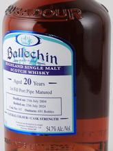 Load image into Gallery viewer, Ballechin 20 Year Old 2004 Port Pipe