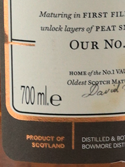 Bowmore No.1