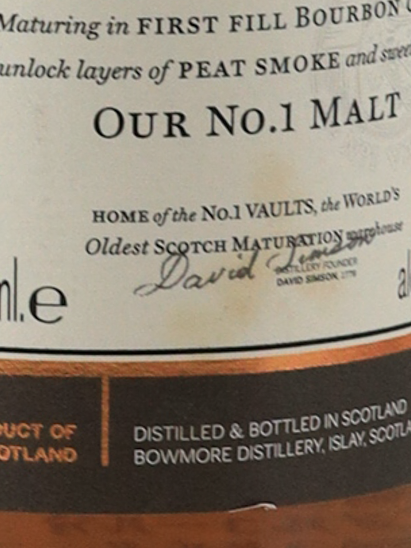Bowmore No.1