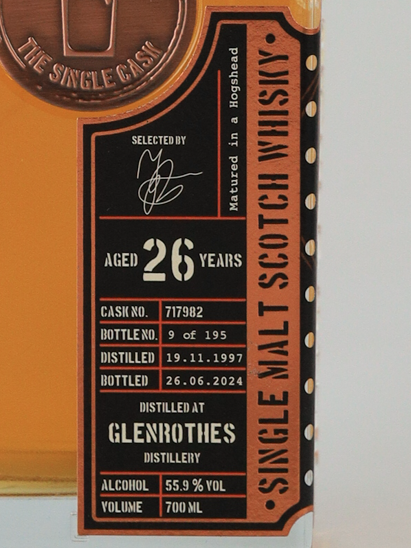 The Single Cask Glenlossie 26 Year Old 1997