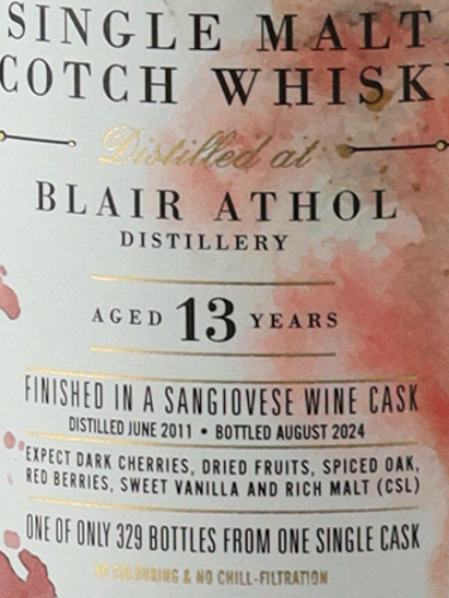 Old Particular Blair Athol 13 Year Old 2011