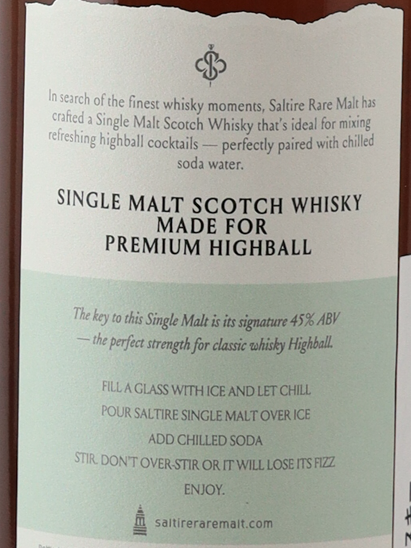 Saltire Rare Malt for Premium Highball 45% 700ml - image 7