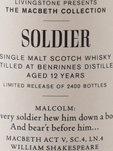 Load image into Gallery viewer, Macbeth Collection Act 2 Benrinnes 12 Year Old