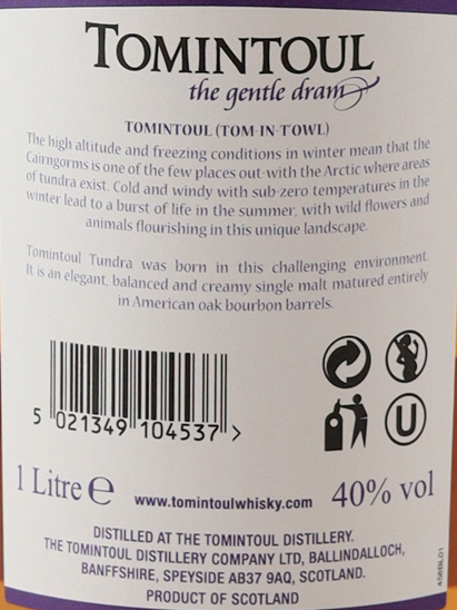 Tomintoul Tundra Bourbon Cask