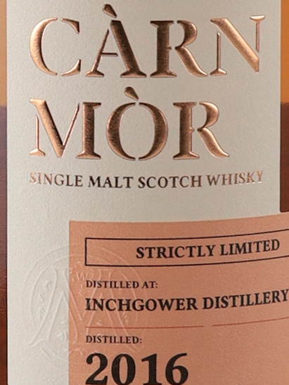 Carn Mor Strictly Limited Inchgower 7 Year Old 2016