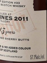 Load image into Gallery viewer, Signatory Benrines 13 Years 2011 57.1%