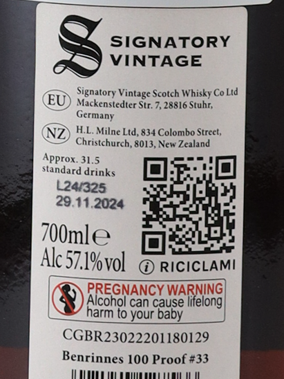 Signatory Benrines 13 Years 2011 57.1%