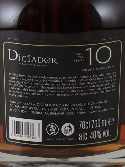 Dictador 10 Year Old (Parallel Import) - image 8