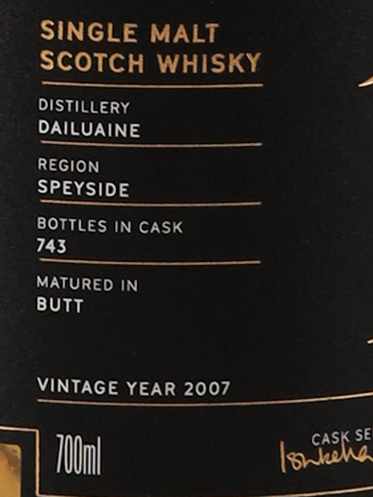 Weems Dailuaine 15 years 2007 46%