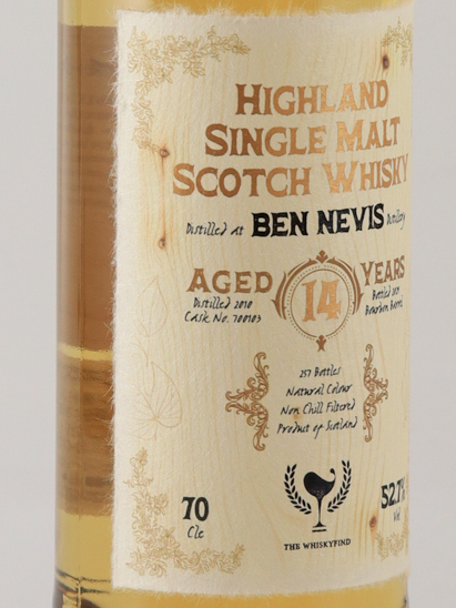 Whisky Find Ode To Immortality Ben Nevis 14 Years 2010 52.7%
