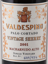 Load image into Gallery viewer, Valdespino Palo Cortado Vintage Sherry 2001 375ml