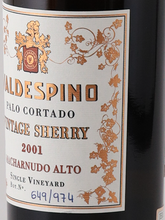 Load image into Gallery viewer, Valdespino Palo Cortado Vintage Sherry 2001 375ml