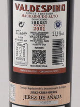 Load image into Gallery viewer, Valdespino Palo Cortado Vintage Sherry 2001 375ml