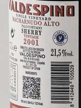 Load image into Gallery viewer, Valdespino Palo Cortado Vintage Sherry 2001 375ml