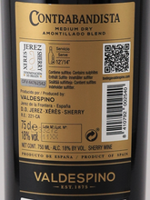 Load image into Gallery viewer, Valdespino Medium Amontillado Contrabandista