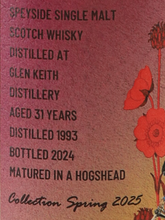 Load image into Gallery viewer, The Whisky Agency Glen Keith 31 Year Old 1993