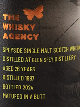 Load image into Gallery viewer, The Whisky Agency Glen Spey 26 Year Old 1997