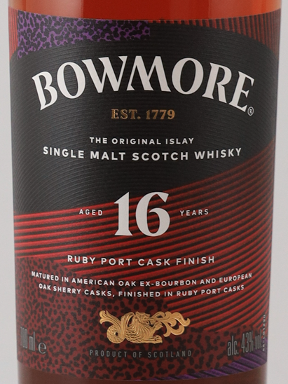 Bowmore 16 Year Old Ruby Port Cask Finish