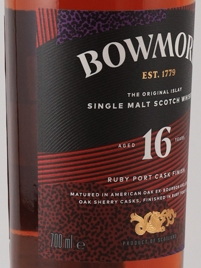 Bowmore 16 Year Old Ruby Port Cask Finish
