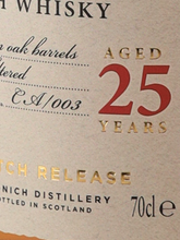 Load image into Gallery viewer, Caperdonich 25 Year Old Batch 3