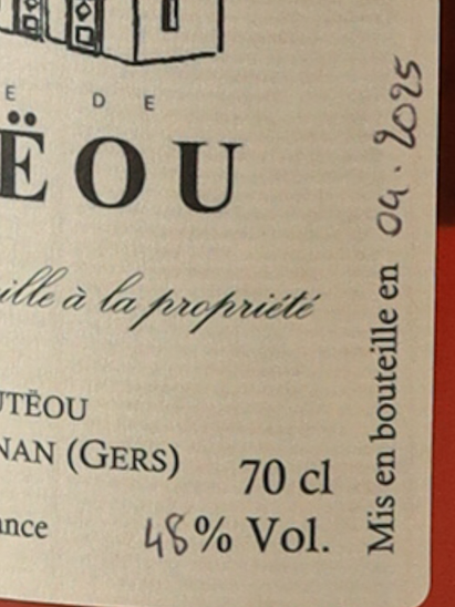 Talbat Armagnac Folle Blanche 2010