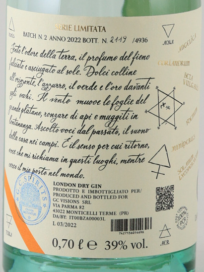 Terra Wild Spirits Gin Campi