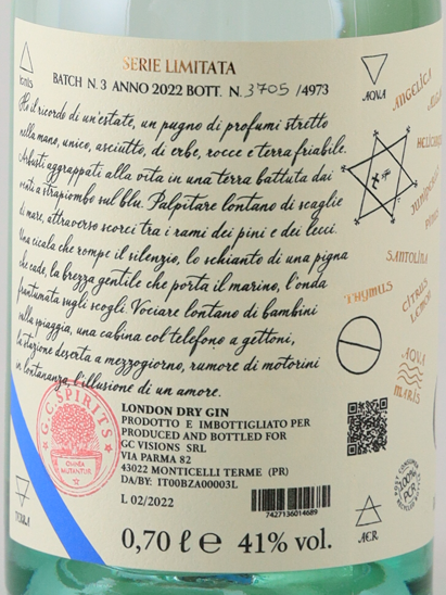 Terra Wild Spirits Gin Onde