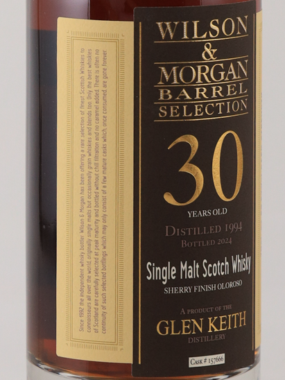 Wilson & Morgan Glen Keith 30 Year Old 1994