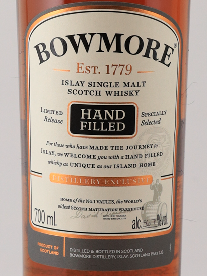 Bowmore 2012 Handfilled