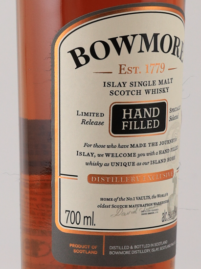 Bowmore 2012 Handfilled