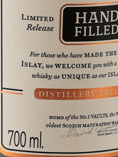 Bowmore 2012 Handfilled