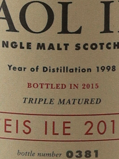 Caol Ila 1998 Triple Matured Feis Ile 2015