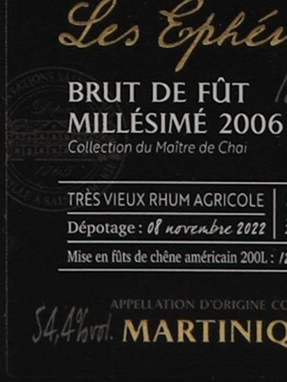 Saint James Le ephemeres Brut de Fut 2006