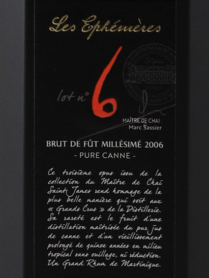 Saint James Le ephemeres Brut de Fut 2006