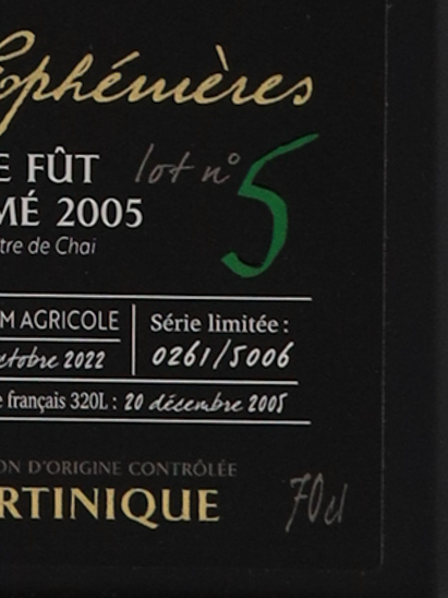 Saint James Le ephemeres Brut de Fut 2005