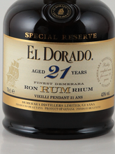 Load image into Gallery viewer, El Dorado 21 Year Old 700ml