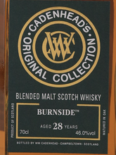 Load image into Gallery viewer, Cadenhead's Original Collection Burnside 28 Year Old